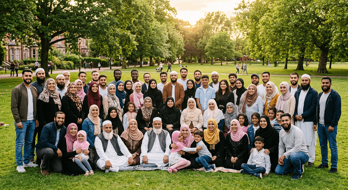 A crowd gathered at a community event, representing collective engagement and participation
